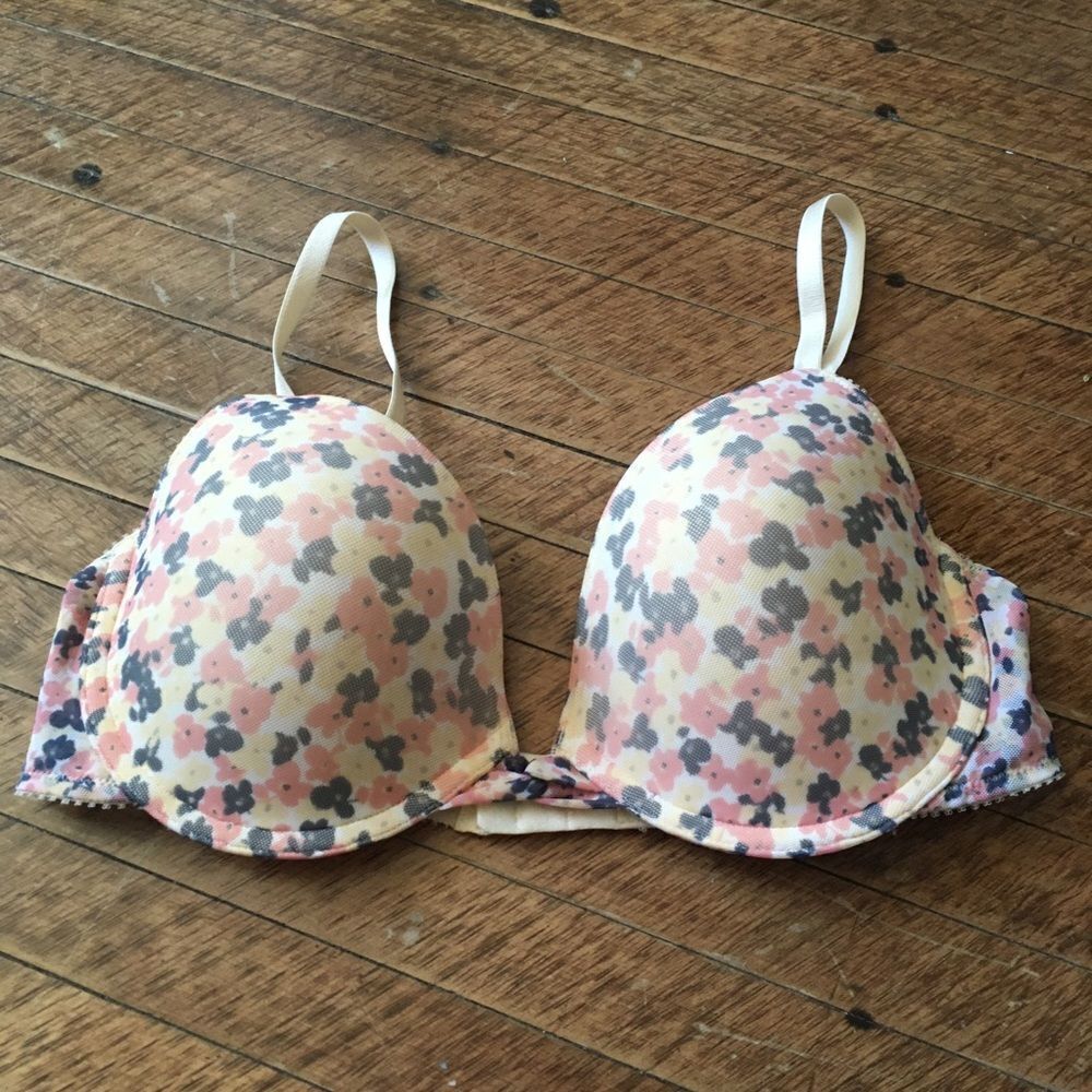 Soma pink floral tulle 36C feminine fairy core bra